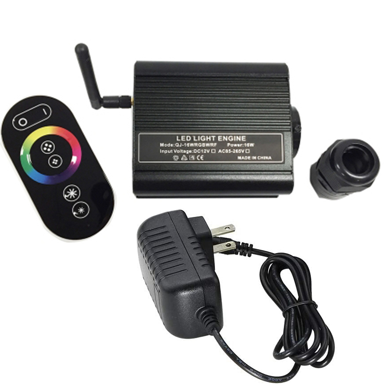 DC12V 16W 2.4G Touch Remote Single Head LED RGB Fiber Optic Light Engine DC12V 16W 2.4G Touch Remote Single Head LED RGB Fiber Optic Light Engine